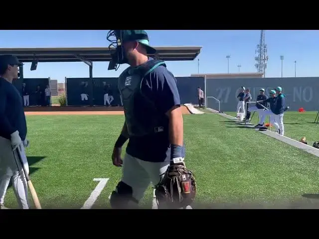 'Video thumbnail for Logan Gilbert Throws Bullpen Session with Seattle Mariners! (2025 MLB Spring Training)'