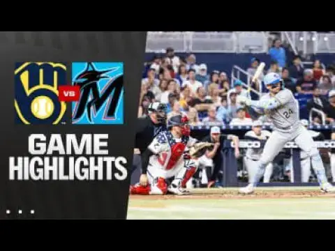 'Video thumbnail for Milwaukee Brewers at Miami Marlins Full-Game Highlights! | 07/04/2025'
