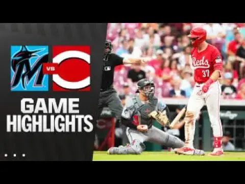 'Video thumbnail for Miami Marlins at Cincinnati Reds Full-Game Highlights! | 07/09/2025'