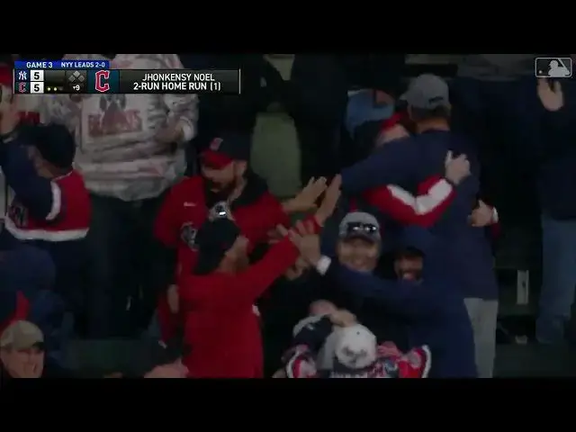 'Video thumbnail for Jhonkensy Noel CRUSHES a Game-Tying Two-Run Home Run! | 2024 ALCS Game 3 | 10/17/2024'