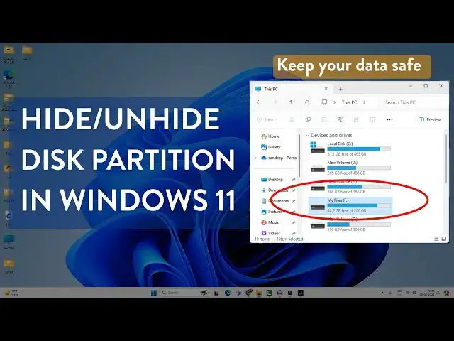 'Video thumbnail for How To Hide Disk Drive In Windows 11, Hide/Show Disk Partitions'