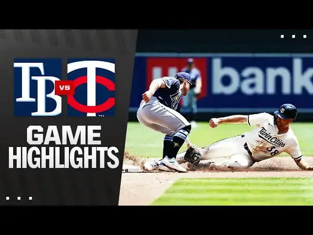 'Video thumbnail for Tampa Bay Rays at Minnesota Twins Full-Game Highlights! | 07/06/2025'