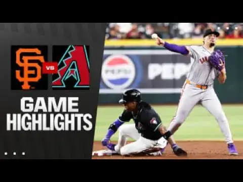 'Video thumbnail for San Francisco Giants at Arizona Diamondbacks Full-Game Highlights! | 06/30/2025'