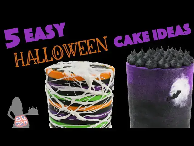 'Video thumbnail for 5 EASY Halloween Cake Decorating Ideas'
