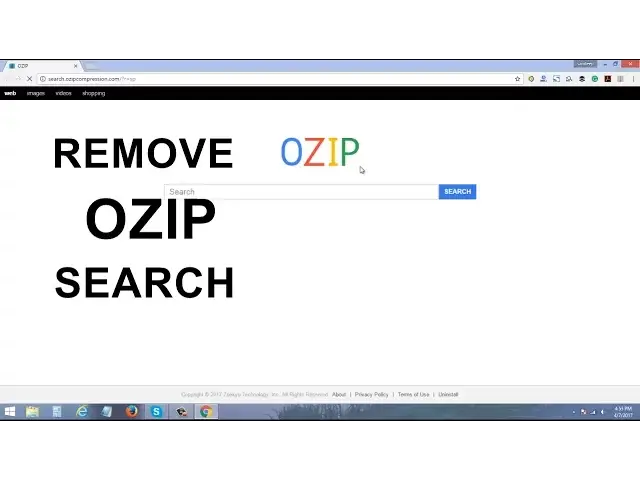 'Video thumbnail for Ozip Compression | How to Remove OZIP Search From Chrome, FF & IE'