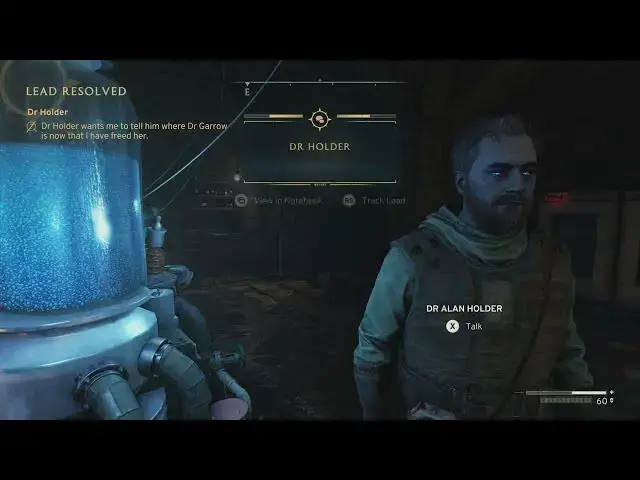 'Video thumbnail for Atomfall - Dr Holder: Give Dr Alan Holder Dr Garrow's Location | Dialogue Tree Choice Gameplay'