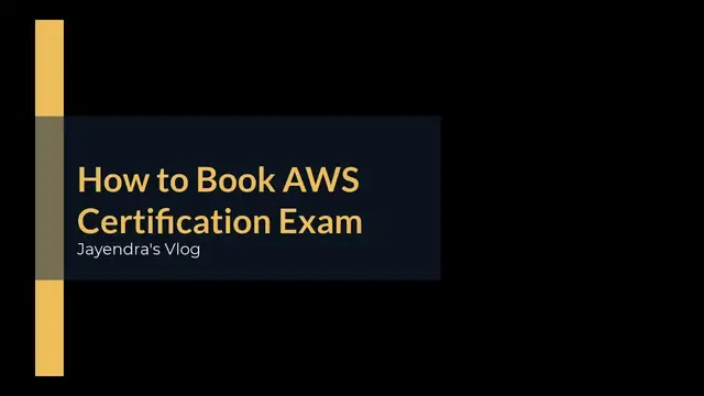 'Video thumbnail for How to Book AWS Certification Exam'