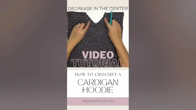 'Video thumbnail for Learn this tip on how to make a round curve crochet hoodie. #crochethoodie #howtocrochet'