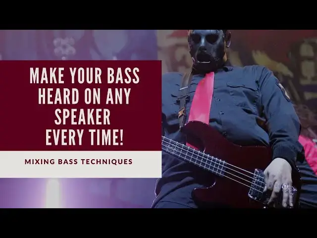 'Video thumbnail for How To Mix Bass For Small Speakers'