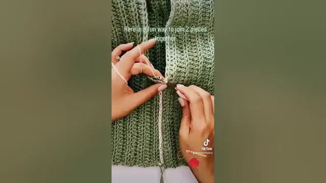 'Video thumbnail for Another fun way to join 2 crochet pieces together. #crochet #crochettips #crochetforbeginners'