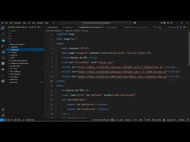 'Video thumbnail for Build a PDF.js PDF Canvas Editor Using PDF-LIB & Fabric.js Web App in Browser Using HTML5 & JS'