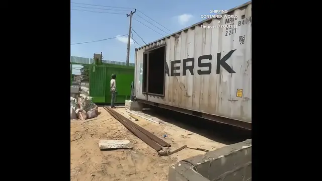 'Video thumbnail for Shipping Container Office Transformation'