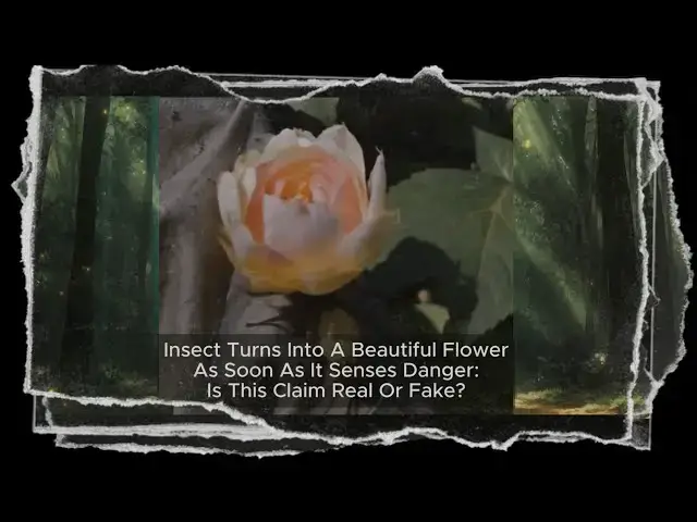 'Video thumbnail for Mysterious Insect That Turns Into A Beautiful Flower As Soon As It Senses Danger, Real Or Fake?'