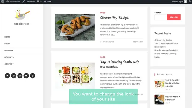 'Video thumbnail for How To Customize Any WordPress Theme Without Coding'