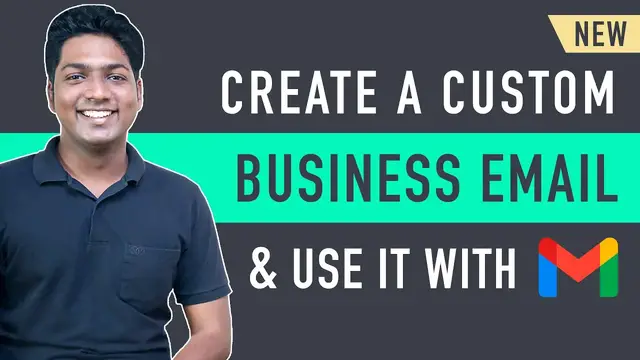 'Video thumbnail for How To Create Custom Business Email And Use It With Gmail'