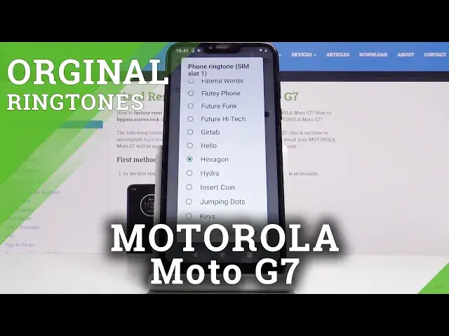 'Video thumbnail for How to Change Ringtone in MOTOROLA Moto G7 – Moto Ringtone List'