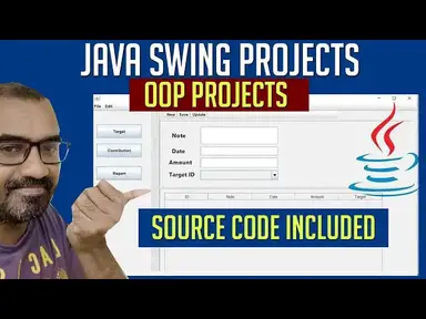 'Video thumbnail for Java Swing OOP Projects  | Source Code Included'
