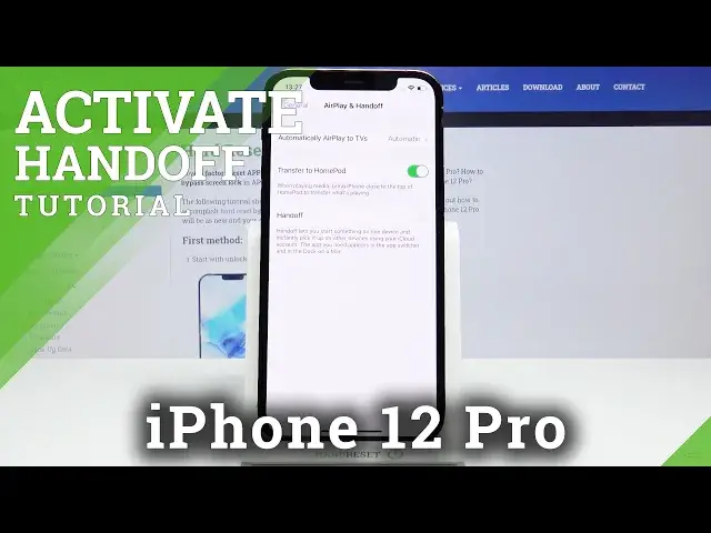 'Video thumbnail for How to Activate Handoff on iPhone 12 Pro – Continue Task on Another Device'