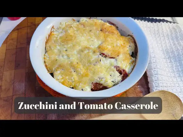 'Video thumbnail for Zucchini and tomato casserole with Parmesan topping'