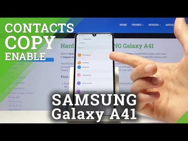 'Video thumbnail for How to Copy Contacts in SAMSUNG Galaxy A41 – Duplicate Saved Numbers'