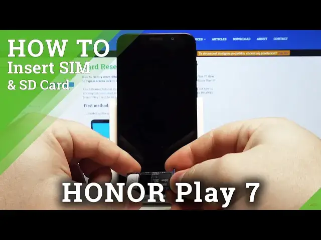 'Video thumbnail for HUAWEI Honor Play 7 – Install SIM & SD Cards'