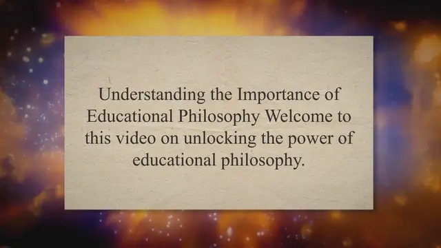 'Video thumbnail for What are the functions of educational philosophy'