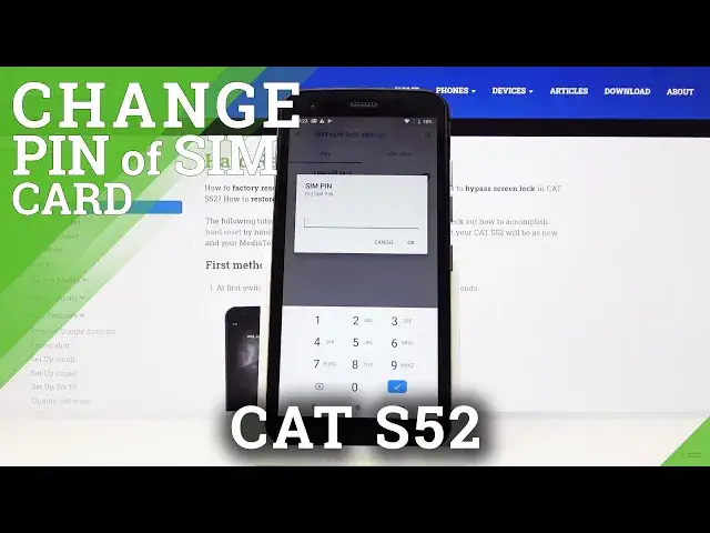 'Video thumbnail for How to Change PIN Code to SIM Card in CAT S52 – Change Secure PIN Code'