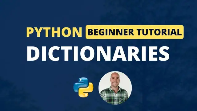 'Video thumbnail for Python Dictionaries (Python Beginner Tutorial) | jcchouinard.com'