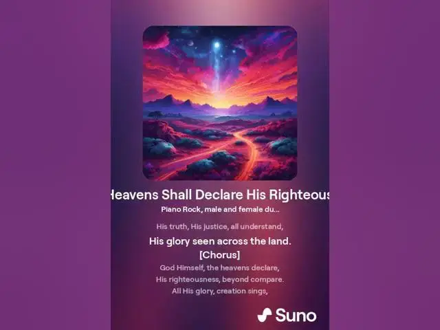 'Video thumbnail for The Heavens Shall Declare His Righteousness'