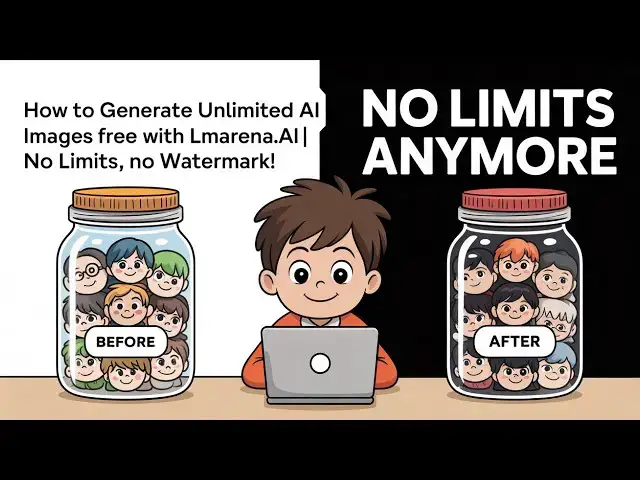 'Video thumbnail for How to Generate Unlimited AI Images FREE with LMArena.ai | No Limits, No Watermark!'
