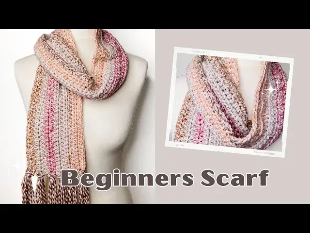 'Video thumbnail for How to crochet a Scarf For Absolute Beginners'
