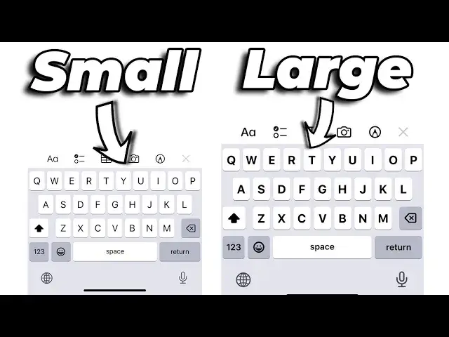 'Video thumbnail for How to Make iPhone Keyboard Bigger'