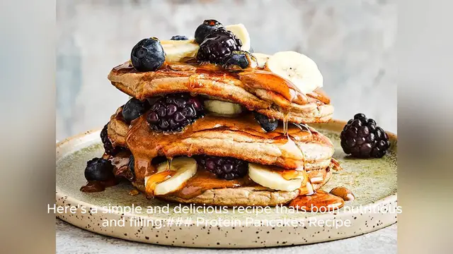 'Video thumbnail for protein pancakes recipe'