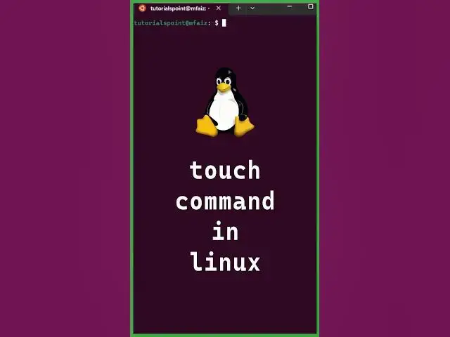 'Video thumbnail for 6/10 Basic Linux Commands | touch command in linux #shorts #linux #linuxcommands'