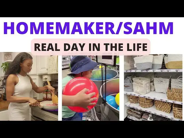 'Video thumbnail for Real Day in The Life of a Stay at Home Mom & Homemaker: Cooking, Shopping, Gardening, Motivation'