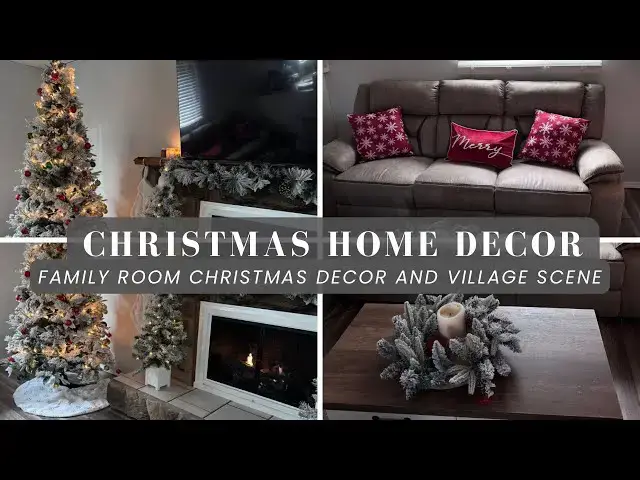 'Video thumbnail for Holiday Homemaking: Family Room Christmas Decor | Vlogmas Day 7'