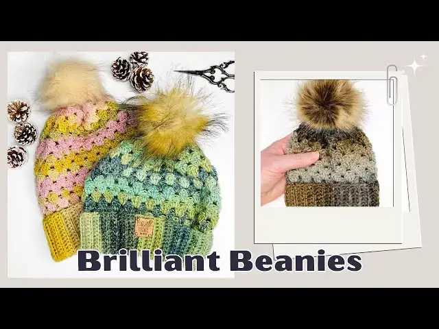 'Video thumbnail for How to Crochet a Granny Stitch Beanie FAST!'