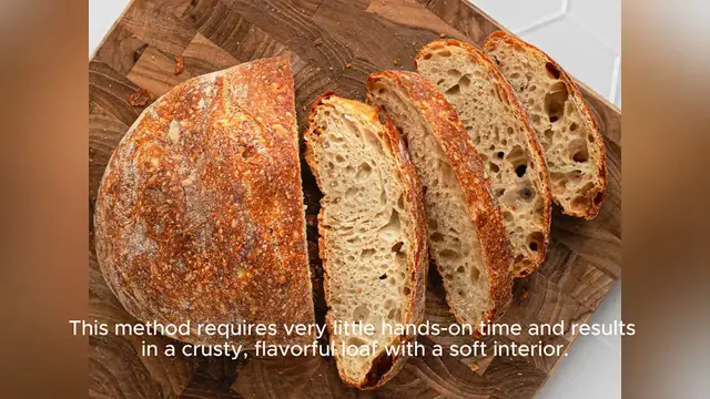 'Video thumbnail for no knead bread recipe'