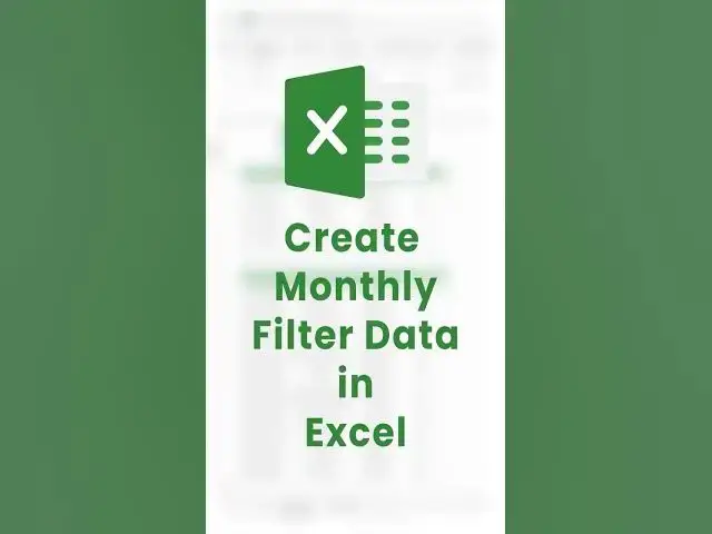 'Video thumbnail for How to Dynamically FILTER DATA Month wise in Excel? #shorts #excel'