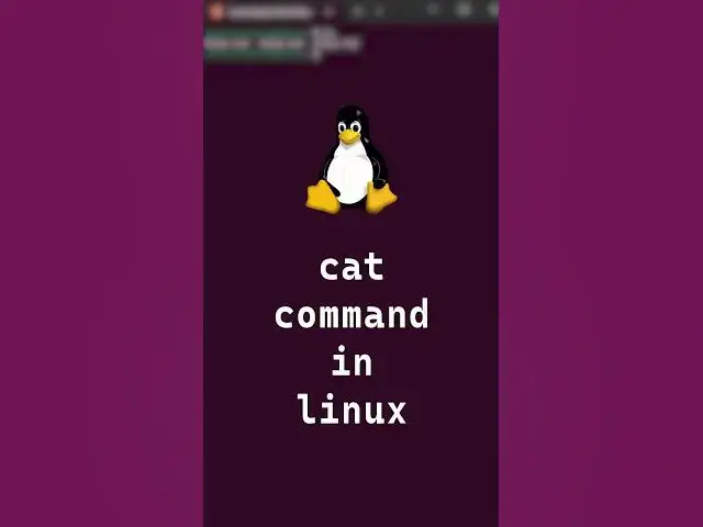 'Video thumbnail for 5/10 Basic Linux Commands | cat command in linux #shorts #linux #linuxcommands'