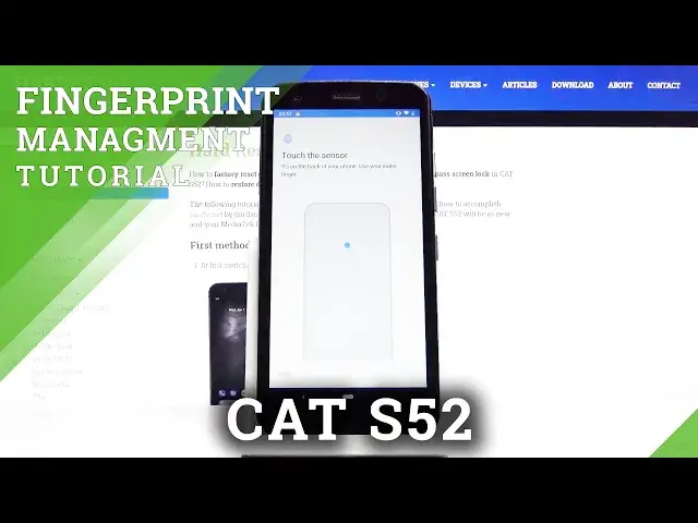 'Video thumbnail for How to Set Up Fingerprint in CAT S52 – Lock Screen Method'