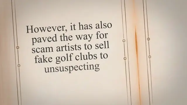 'Video thumbnail for Everything You Need to Know About Fake Golf Clubs'