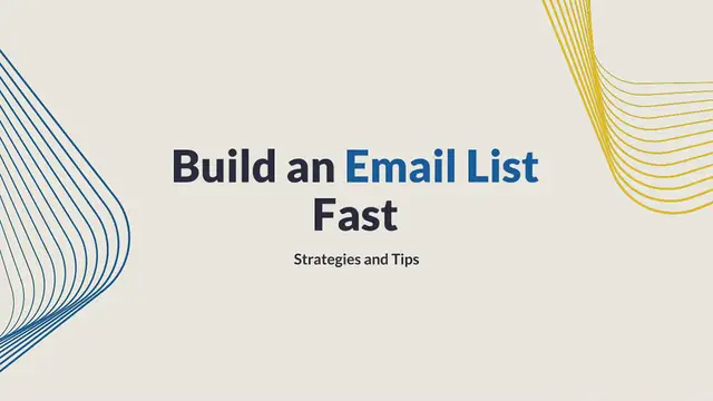 'Video thumbnail for Build an Email List Fast'