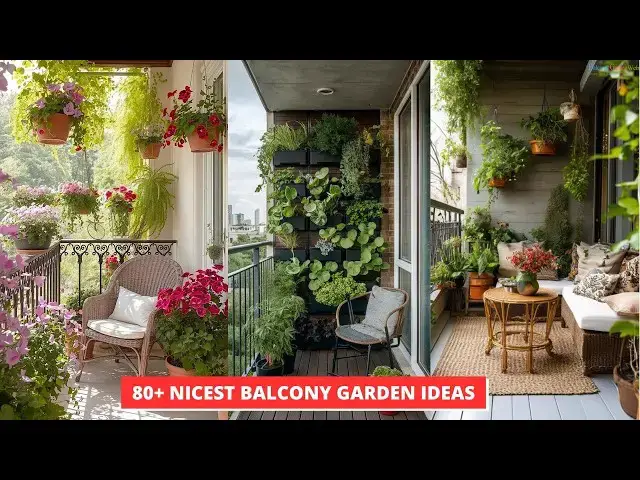 'Video thumbnail for 80+ Nicest Balcony Garden Ideas'