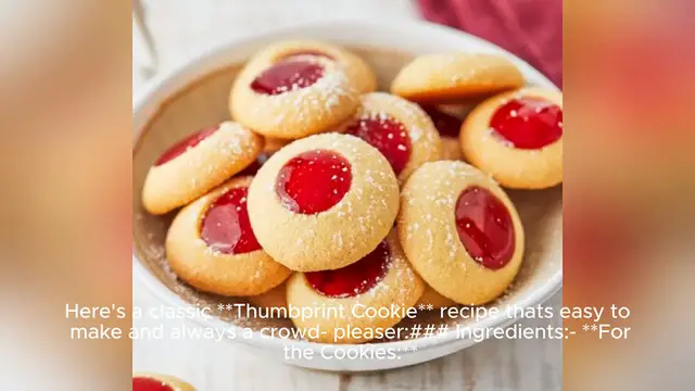 'Video thumbnail for thumbprint cookie recipe'