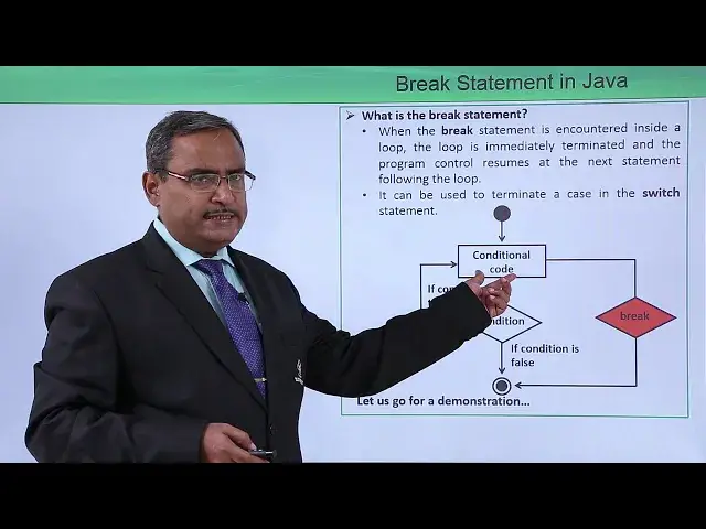 'Video thumbnail for Java Essentials - Break statement in java'