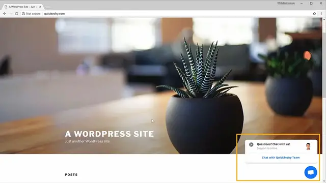 'Video thumbnail for How to Add Live Chat to a Wordpress Website'