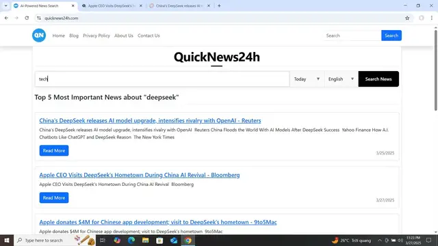 'Video thumbnail for AI-Powered News Search'