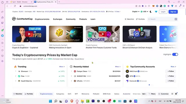 'Video thumbnail for How to Send Money From Coinmarketcap to Binance (Very Easy)'