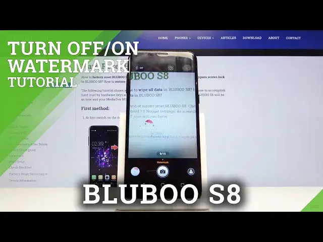 'Video thumbnail for How to Add Watermark on the Photo in BLUBOO S8 – Camera Watermark'
